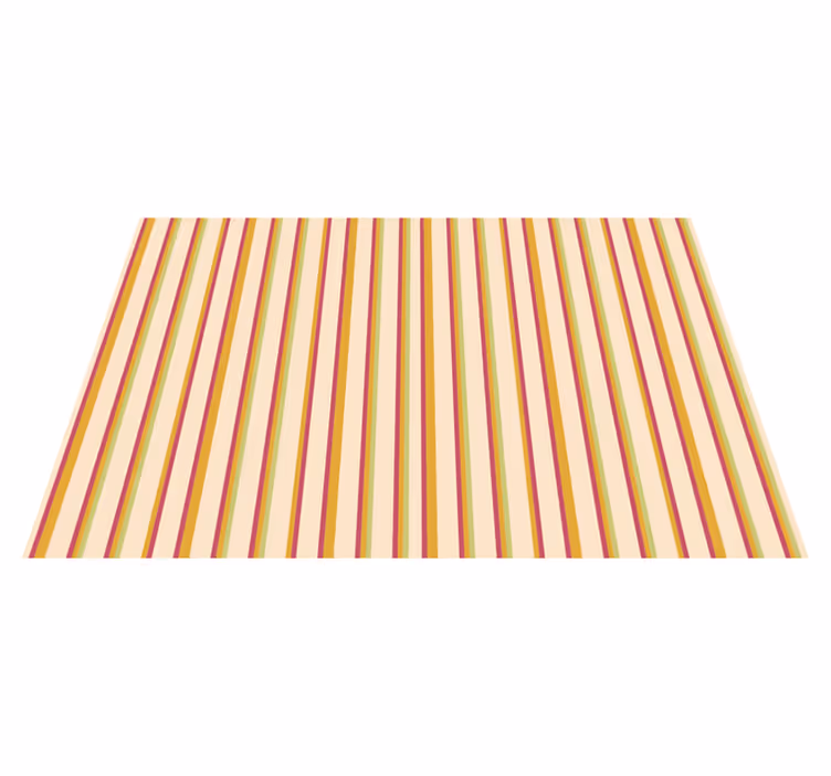 Vinyl teppe striper med flerfarget eleganse - Tenstickers