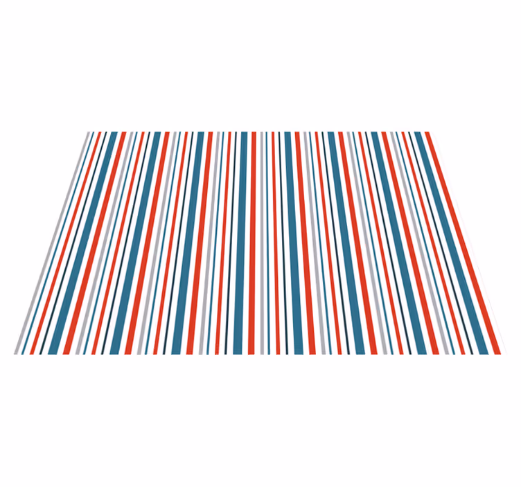 Vinyl teppe striper livlig stripete mønster - Tenstickers