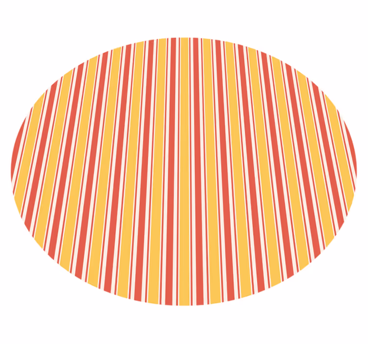 Gul og lilla Vinyl teppe striper - Tenstickers
