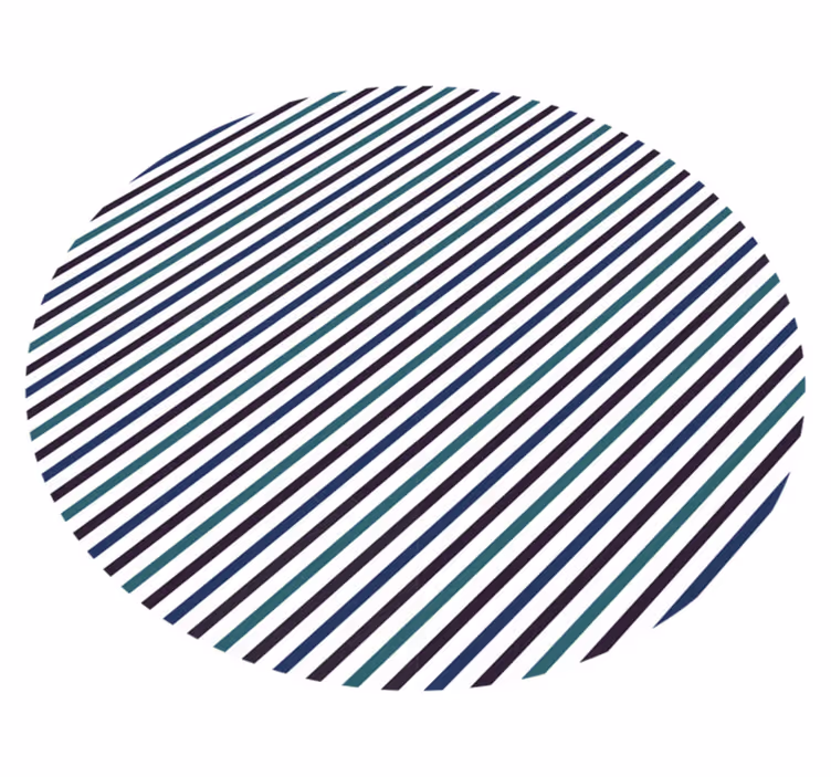 Grå og grønn Vinyl teppe striper - Tenstickers