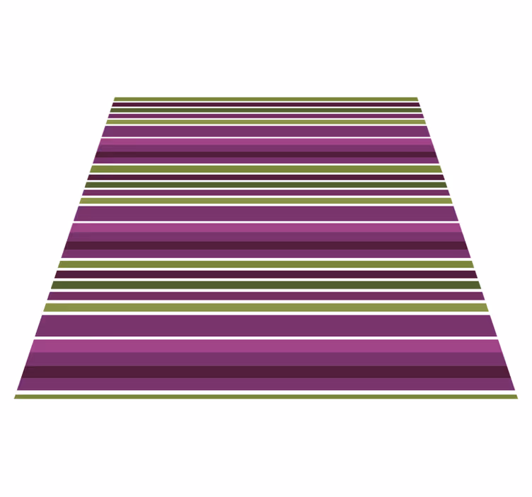 Lilla horisontal Vinyl teppe striper - Tenstickers