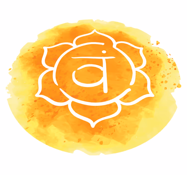 Vakker sakral chakra symbol vinyl teppe moderne - Tenstickers