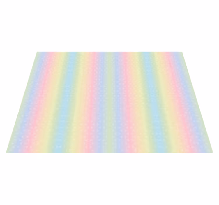 Glitter regnbuehimmel vinyl teppe ungdom - Tenstickers