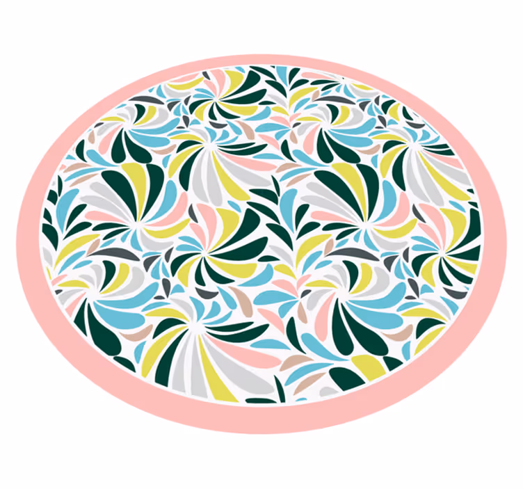 Fargerike blomstervirvler vinyl teppe baby - Tenstickers