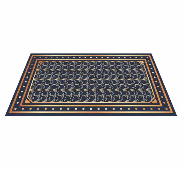Elegante bølgemønstre vinyl teppe geometrisk - Tenstickers