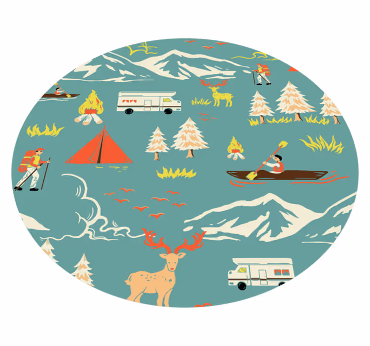 Utendørs eventyr vinyl teppe natur - Tenstickers