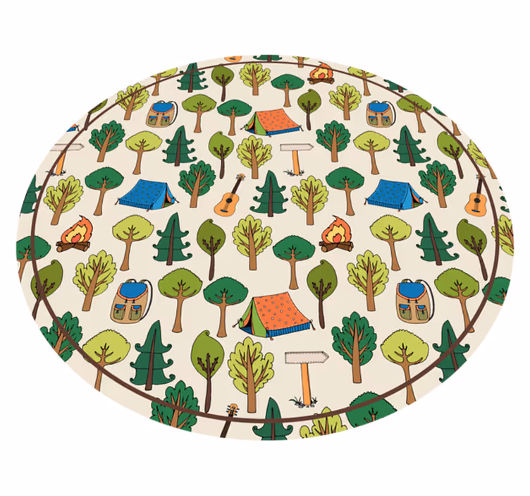 Camping ting gitarer lommelykt bee Vinyl teppe flere barn - Tenstickers