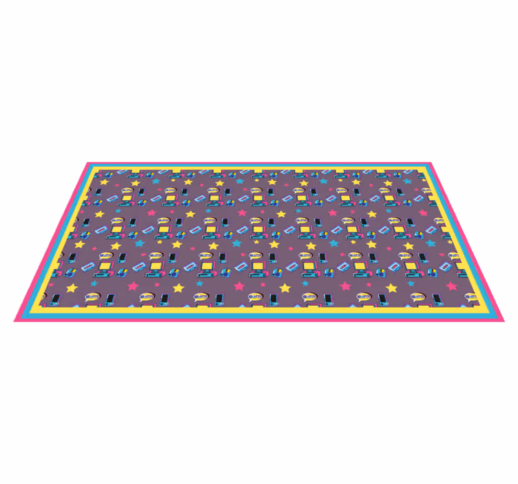 Fargerike tekniske leker Vinyl teppe flere barn - Tenstickers
