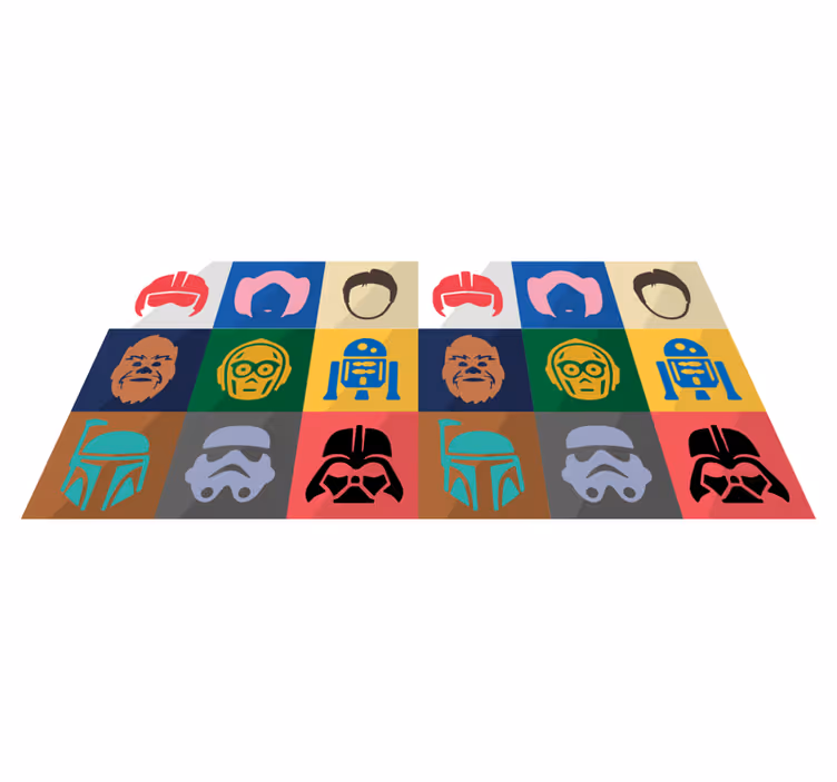 Filmkarakterfjes vinyl teppe ungdom - Tenstickers