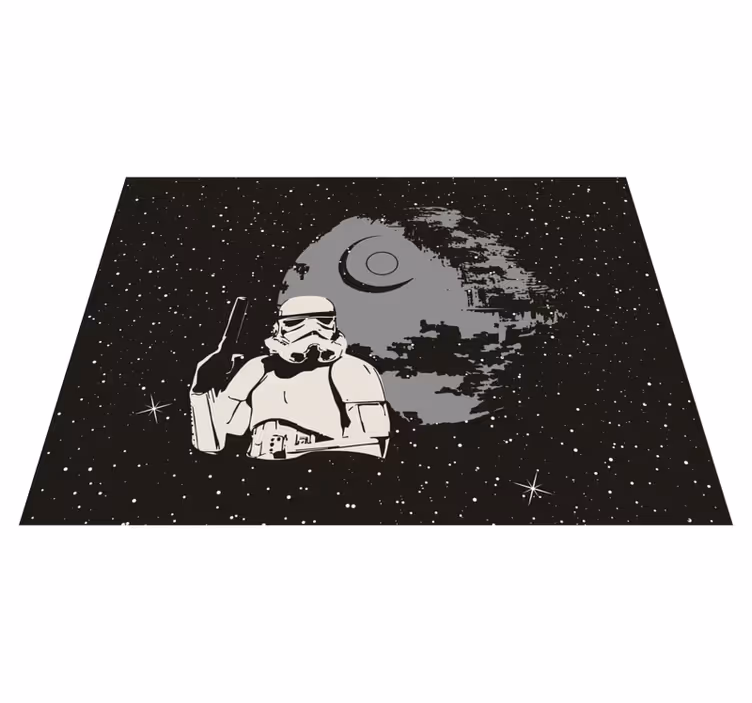 Romstormtrooper-scene Vinyl teppe flere barn - Tenstickers