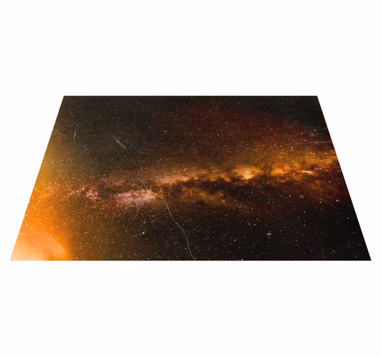 Kosmisk galaksevisning vinyl teppe stjerner - Tenstickers