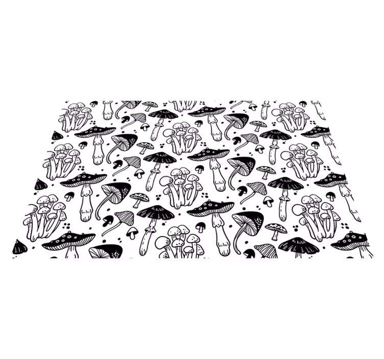 Soppmotiv vinyl teppe natur - Tenstickers