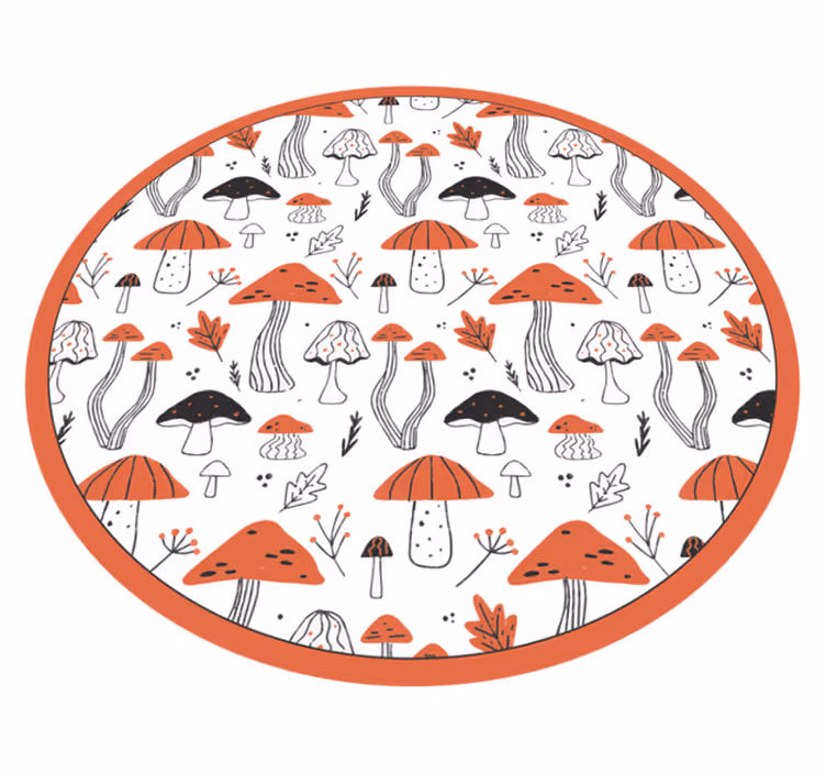 Vinyl teppe natur soppfantasi rike - Tenstickers