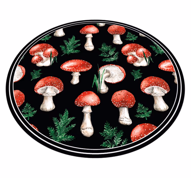 Soppskog motiv vinyl teppe natur - Tenstickers