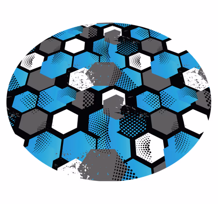 Abstrakt gradient fotball bakgrunn vinyl teppe ungdom - Tenstickers