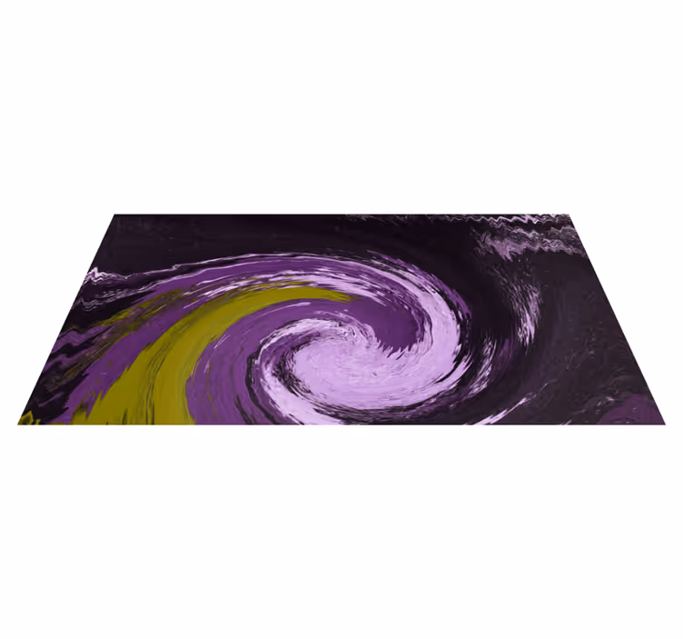 Spiralformede fargestrømmer vinyl teppe ungdom - Tenstickers