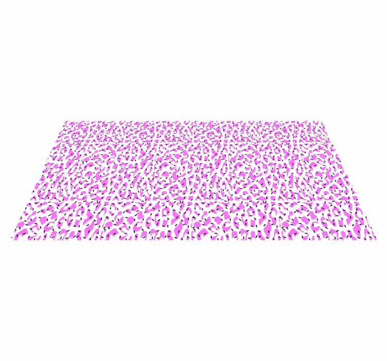 Fuchsia leopardmønster vinyl teppe dyreavtrykk - Tenstickers