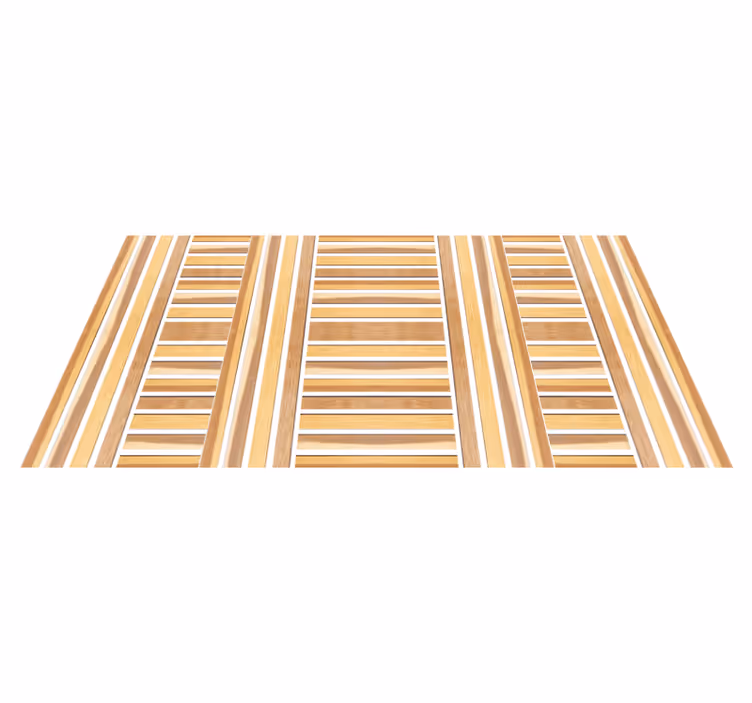 Stilig tre Vinyl teppe striper - Tenstickers