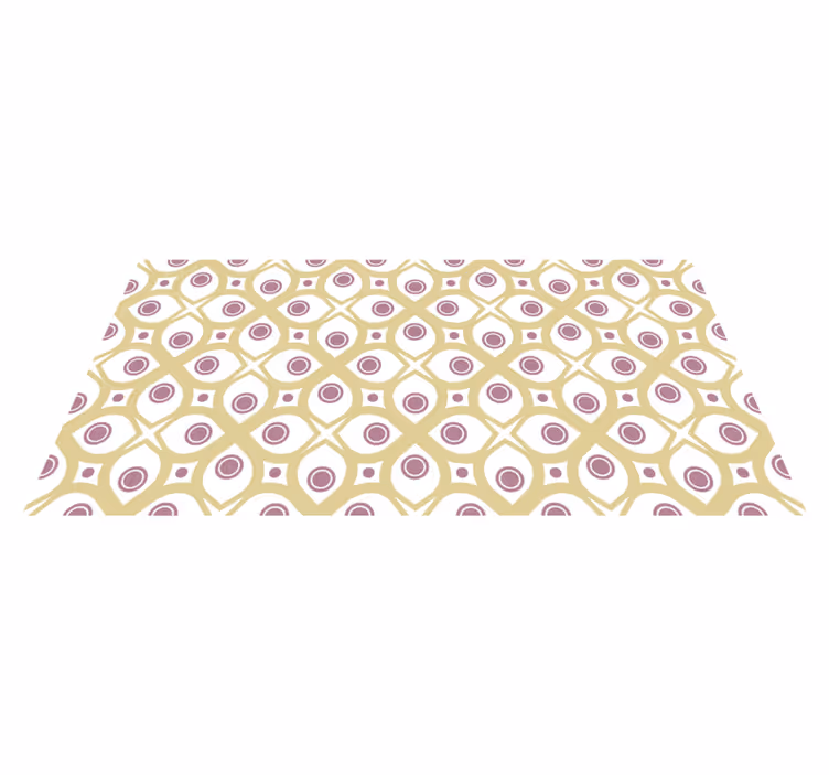 Geometriske sirkler mønster vinyl teppe mosaikk - Tenstickers