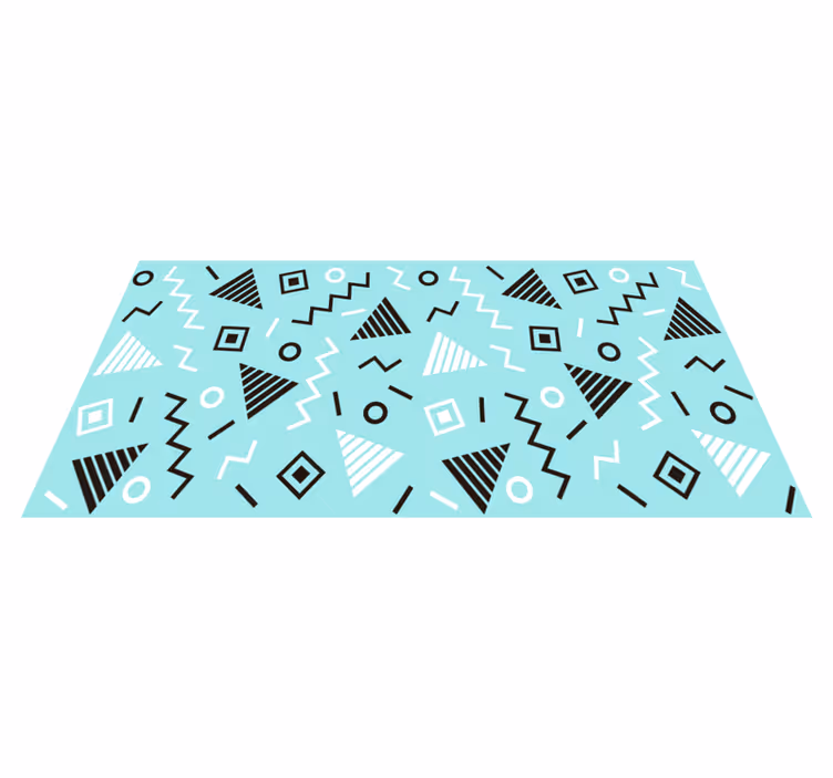 Skjemaordning vinyl teppe geometrisk - Tenstickers
