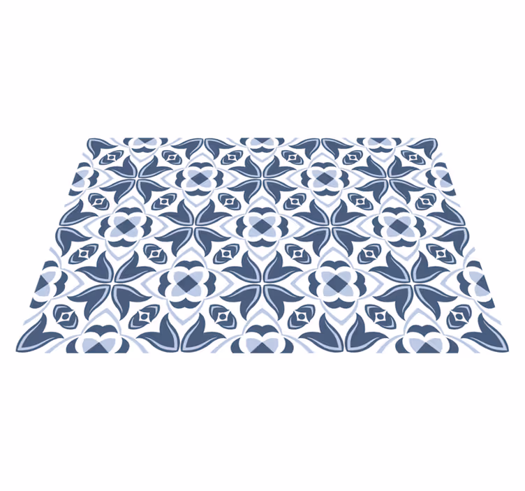 "hampton style" blomsterbukett vinyl teppe blomster og planter - Tenstickers