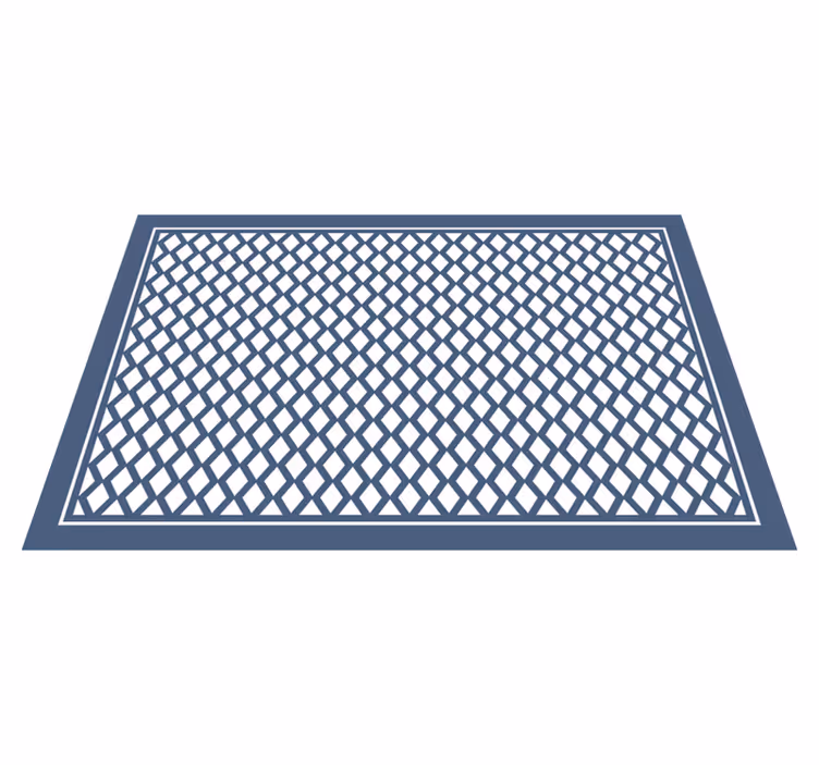 Elegant diamantmotiv vinyl teppe geometrisk - Tenstickers