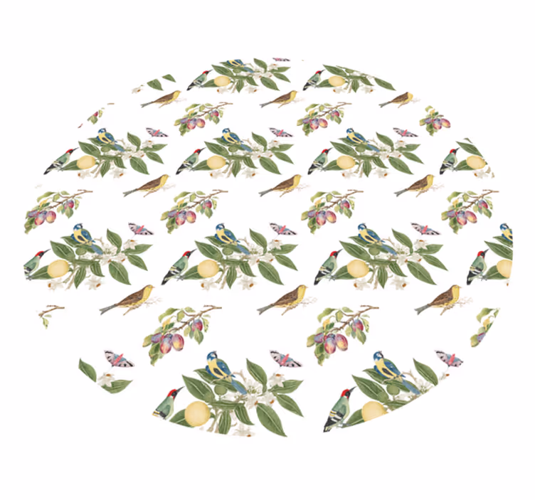 Fruktplyndre i naturen vinyl teppe dyr - Tenstickers