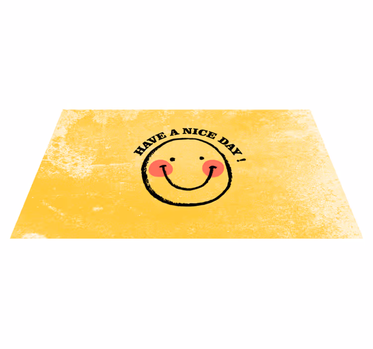 Ha en fin dag! vinyl teppe sagn og tekster - Tenstickers