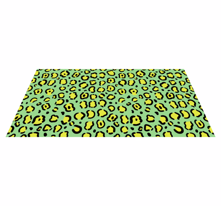 Livlig leopardmønster vinyl teppe dyreavtrykk - Tenstickers