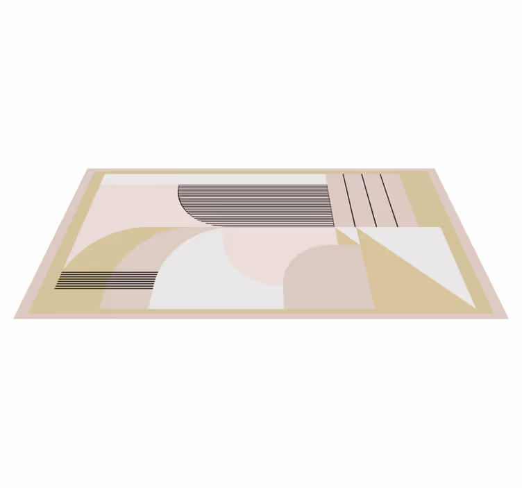 Abstrakte geometriske lag vinyl teppe moderne - Tenstickers