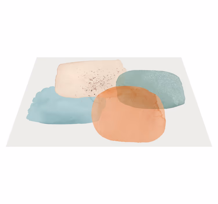 Akvarelloverlegg vinyl teppe moderne - Tenstickers