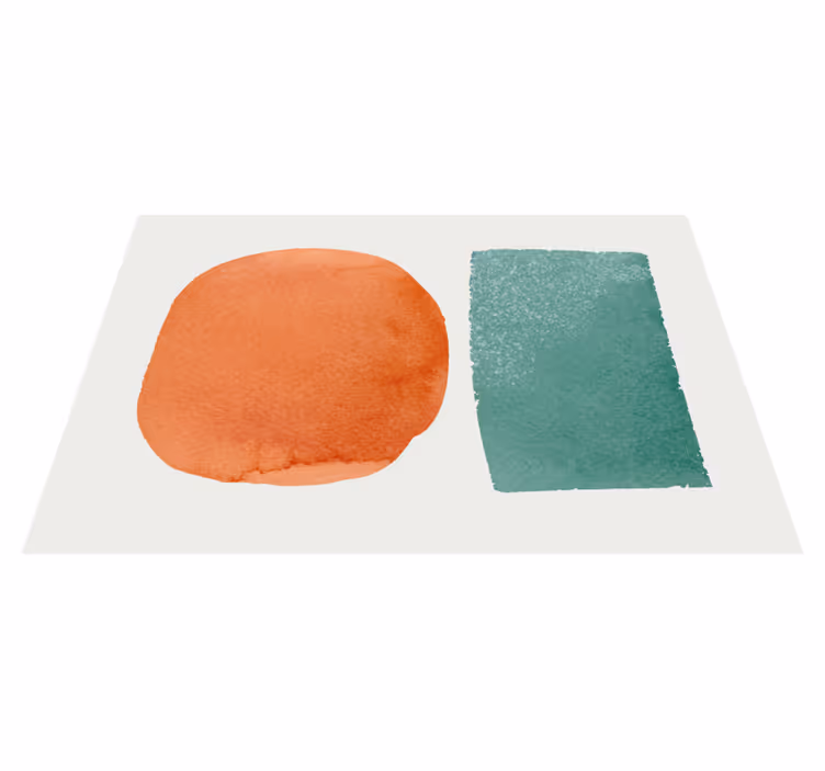 Abstrakte segmenter vinyl teppe stue - Tenstickers