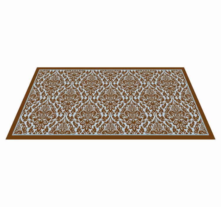 Elegant blomsteroppsats vinyl teppe vintage - Tenstickers