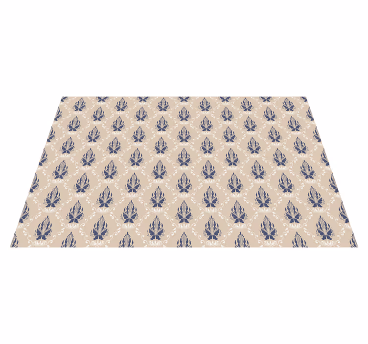 Delikate blomstermotiver vinyl teppe stue - Tenstickers