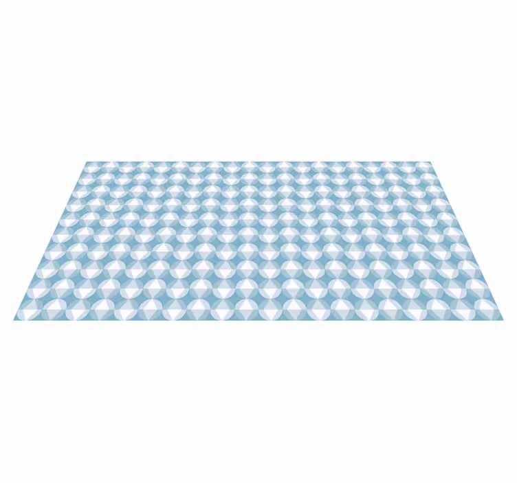 Dynamisk diamantmønster vinyl teppe geometrisk - Tenstickers