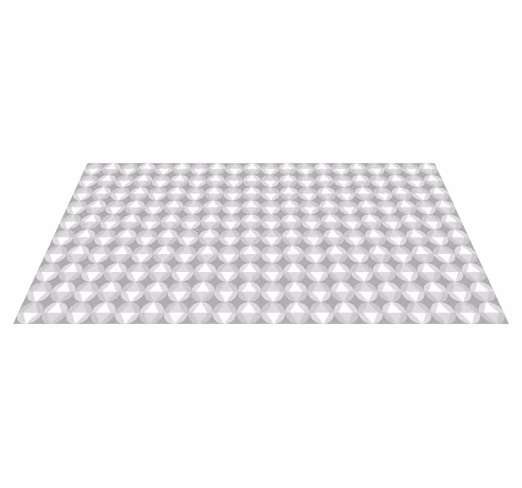Rundt geometrisk motiv vinyl teppe mosaikk - Tenstickers