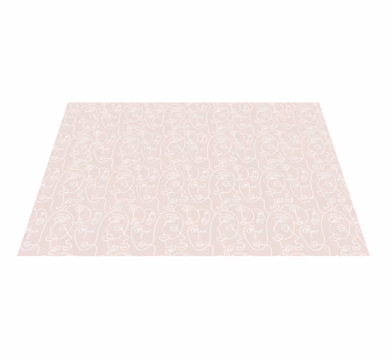 Minimalistiske linjeflater vinyl teppe moderne - Tenstickers