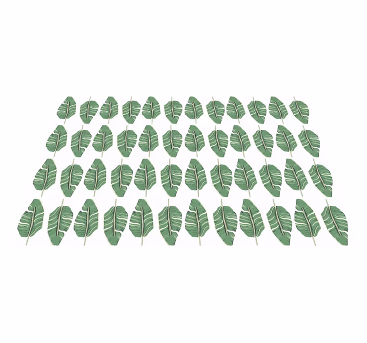 Overdådig bladmotiv vinyl teppe natur - Tenstickers