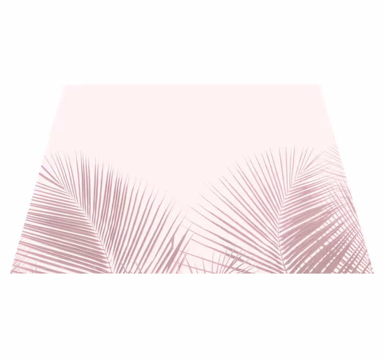 Elegante palmebilder vinyl teppe blomster og planter - Tenstickers