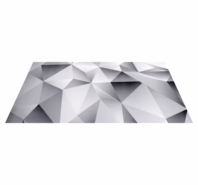 Monokromt geometrisk mønster geometriske vinyl teppe - Tenstickers