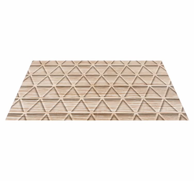 Geometrisk trekantdesign vinyl teppe tre - Tenstickers