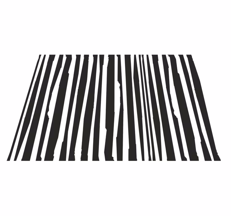 Stripet Monokrom Design Stripete vinyltepper - Tenstickers