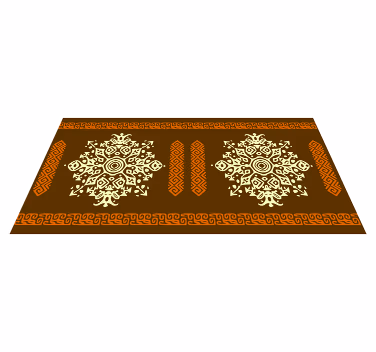 Mandala motiv ensemble vinyl teppe mandala - Tenstickers