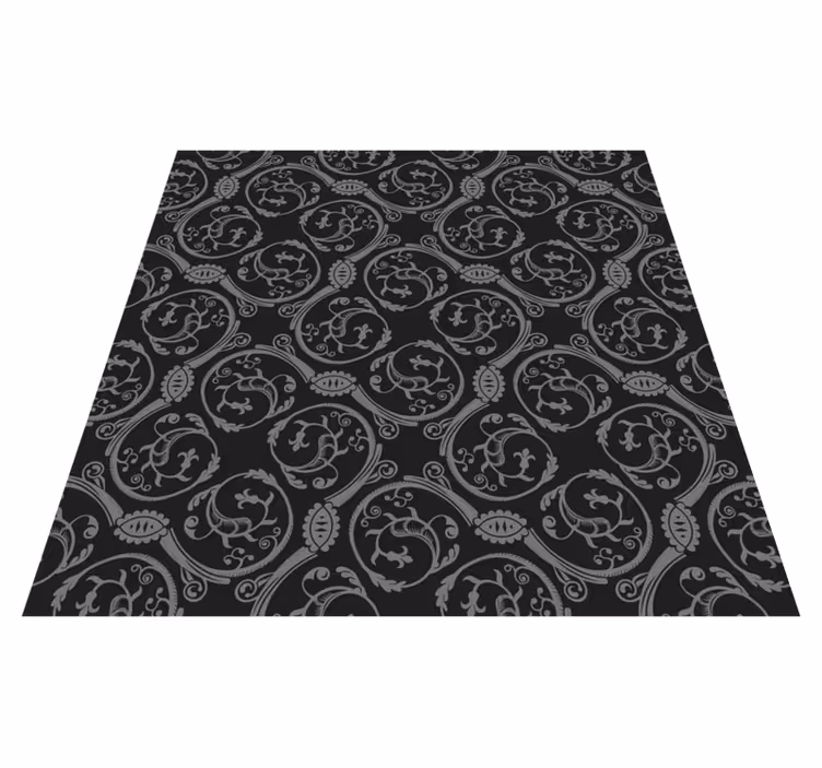 Gotiske motiver vinyl teppe vintage - Tenstickers