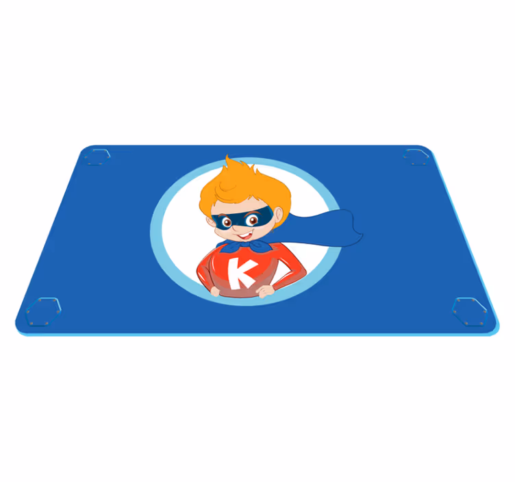Superhelt tegneseriefigur spedbarn vinyl teppe - Tenstickers