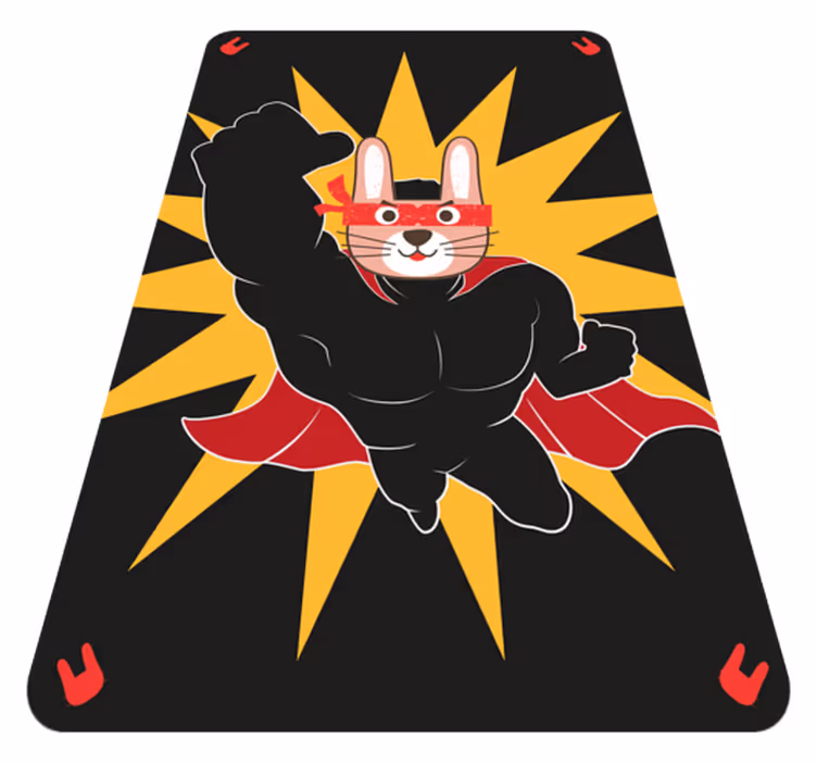Superhelt som flyr Vinyl teppe flere barn - Tenstickers