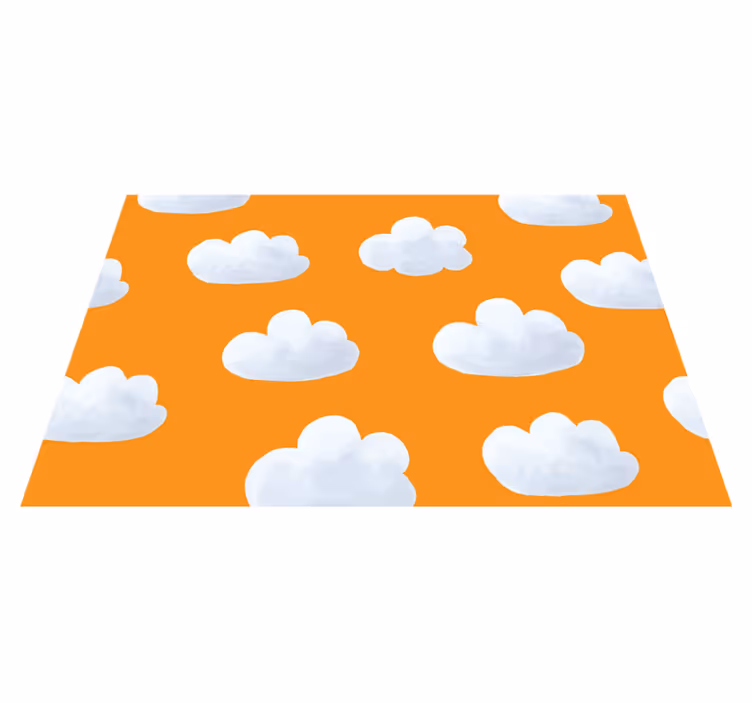 Overskyet himmel gulvbelegg spedbarn vinyl teppe - Tenstickers