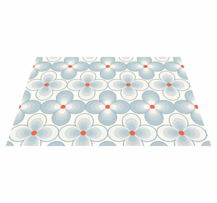 Vakre blomstermotiver vinyl teppe blomster og planter - Tenstickers