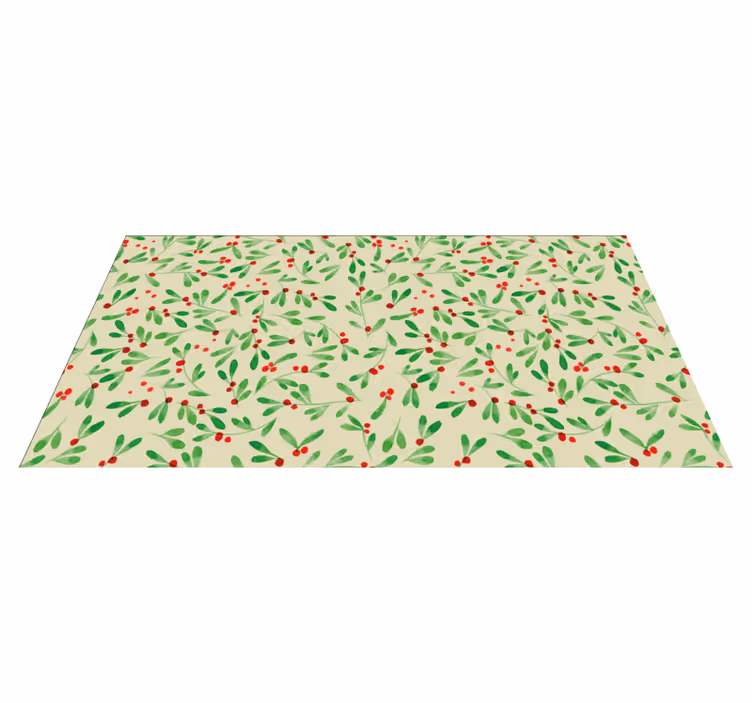 Feriebærmønster Jul vinyl teppe - Tenstickers
