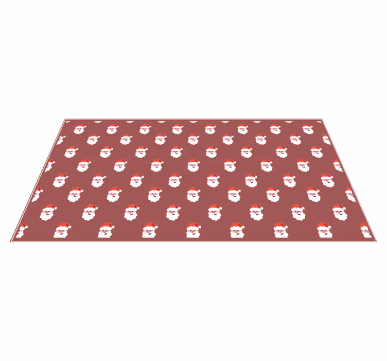 Nisse mønster Jul vinyl teppe - Tenstickers